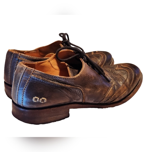 Bed Stu Mens Cobbler Derby Leather Oxford Brown Shoes Size 8 Hipster Distressed - Picture 5 of 12